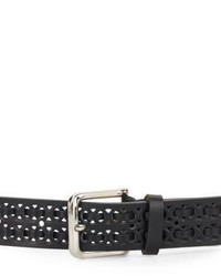Steve Madden Perforated Lace Detail Belt