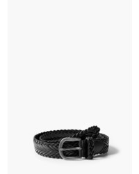 Mango Outlet Recycled Leather Braided Belt