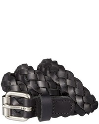 Mossimo Supply Co Braided Black Leather Belt With Silver Buckle Supply Co
