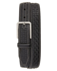 Johnston & Murphy Woven Leather Belt
