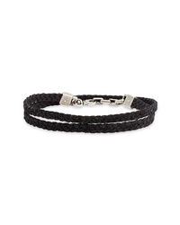 title of work Braided Leather Wrap Bracelet