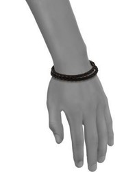 Tateossian Woven Leather Bracelet