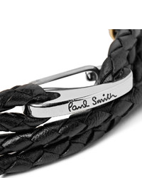 Paul Smith Woven Leather Wrap Bracelet