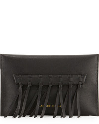Danielle Nicole Theia Faux Leather Clutch Bag Black