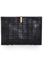 The Row Woven Topstitch Clutch