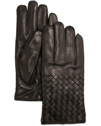 Bottega Veneta Woven Leather Gloves