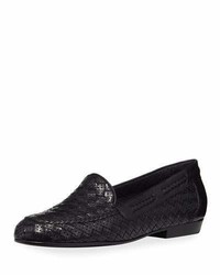 Sesto Meucci Nellie Woven Perforated Leather Loafer