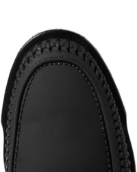 Lanvin Rubberised Leather Loafers