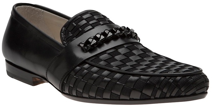 Versace Woven Moccasin, $1,025 | farfetch.com | Lookastic