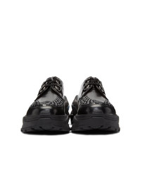 Maison Margiela Black Ridged Sole Creeper Sneakers