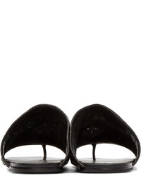 Marsèll Black Leather Woven Arsella Sandals