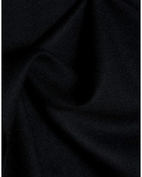 Johnstons of Elgin Merino Wool Woven Scarf In Black