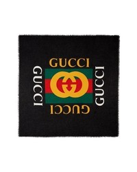 Gucci Logo Modal Silk Shawl