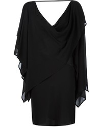 Black Woven Silk Dress