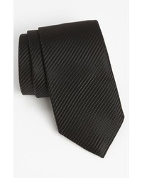 Black Woven Silk Tie