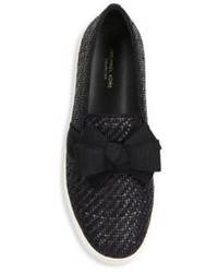 Michael Kors Michl Kors Collection Val Woven Bow Skate Sneakers