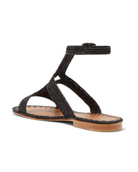 Carrie Forbes Hind Woven Raffia Sandals