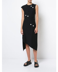 Proenza Schouler Short Spiral Dress With Button Detail