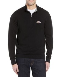 Cutter & Buck Baltimore Ravens Lakemont Regular Fit Quarter Zip Sweater