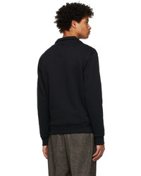 AMI Alexandre Mattiussi Black Ami De Cur Zipped Sweatshirt