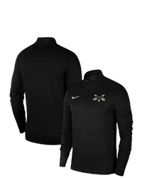 Nike Black Army Black Knights Rivalry Pacer Quarter Zip Pullover Jacket At Nordstrom