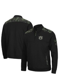 Colosseum Black Auburn Tigers Oht Military Appreciation Commo Fleece Quarter Zip Jacket