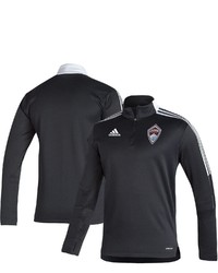 adidas Black Colorado Rapids Tiro Training Roready Quarter Zip Jacket
