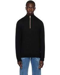 Ps By Paul Smith Black Embroidered Sweater