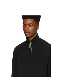 Spencer Badu Black Half Zip Sweater