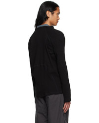Hyein Seo Black Half Zip Sweater