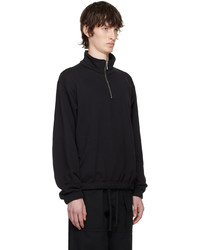 Serapis Black Half Zip Sweater