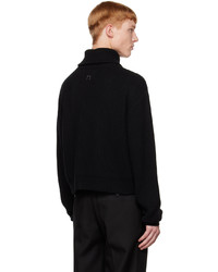 Wooyoungmi Black Half Zip Sweater