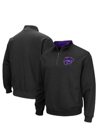 Colosseum Black Kansas State Wildcats Tortugas Logo Quarter Zip Jacket