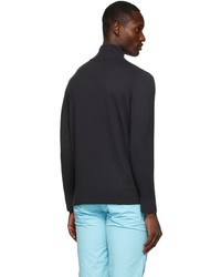 Massimo Alba Black Mstrale Half Zip Sweatshirt