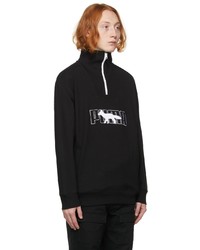 MAISON KITSUNÉ Black Puma Edition Half Zip Sweatshirt