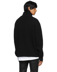 Frame Black The Essential Half Zip Sweater