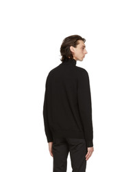 Lacoste Black Tricot Half Zip Sweatshirt