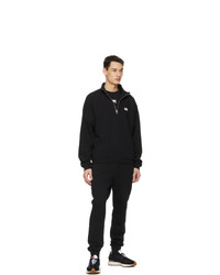 M.A. Martin Asbjorn Black Turtleneck Half Zip Sweatshirt