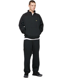 adidas Originals Black Tyshawn Sweat Zip Up Sweatshirt