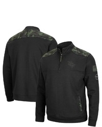 Colosseum Black Ucf Knights Oht Military Appreciation Commo Fleece Quarter Zip Jacket At Nordstrom