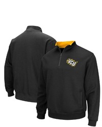 Colosseum Black Vcu Rams Tortugas Logo Quarter Zip Jacket