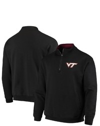 Colosseum Black Virginia Tech Hokies Tortugas Logo Quarter Zip Jacket