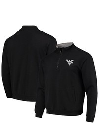 Colosseum Black West Virginia Mountaineers Tortugas Logo Quarter Zip Jacket
