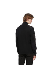 Canada Goose Black Wool Stormont 14 Zip Sweater