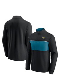 FANATICS Branded Blackteal Jacksonville Jaguars Block Party Quarter Zip Jacket At Nordstrom