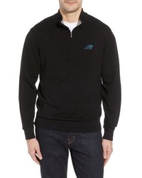 Cutter & Buck Carolina Panthers Lakemont Regular Fit Quarter Zip Sweater