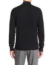 Brooks Brothers Cotton Cashmere Piqu Half Zip Sweater