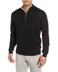 Peter Millar Crown Soft Wool Blend Quarter Zip Sweater