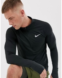 Nike Running Elet 20 Half Zip Sweat In Black Ah8973 010