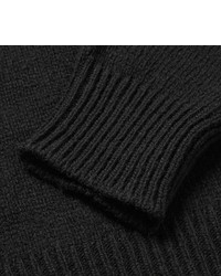 Saint Laurent Half Zip Wool Sweater